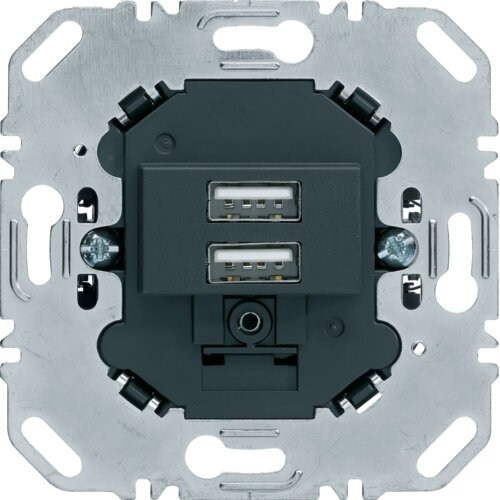 260205, Berker, 2-ая USB-розетка для подзарядки 230 V, 3.0A.