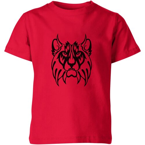Футболка Us Basic, размер 4, красный мужская футболка лев суровый m белый