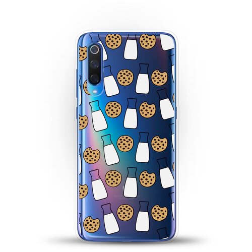 фото Силиконовый чехол печеньки и молоко на xiaomi mi 9 andy & paul