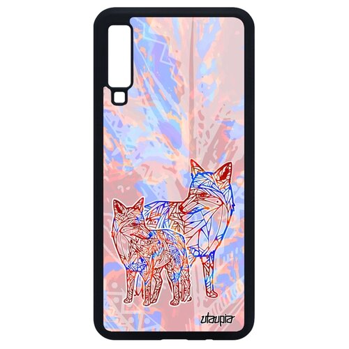 фото Чехол для телефонов galaxy a7 2018, "лиса" лис тайга utaupia