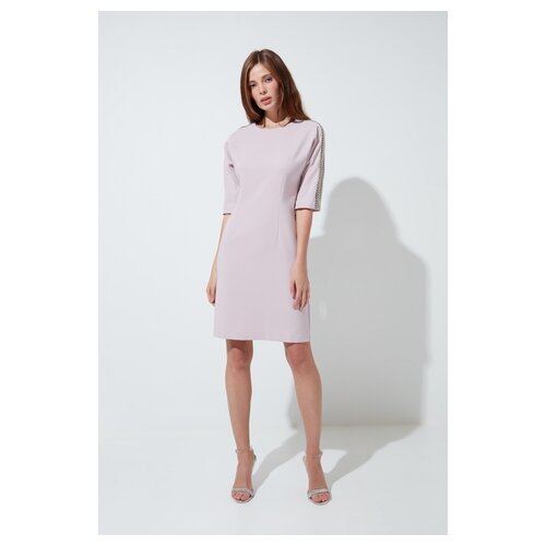фото Платье zarina 9422001508 женское цвет розовый светло-розовый97 однотонный р-р 46
