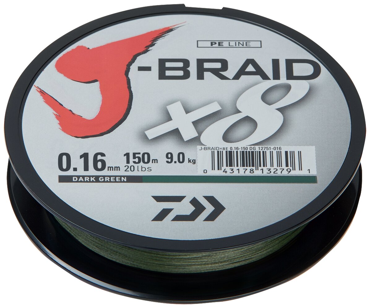 Плетеный шнур DAIWA J-Braid X8