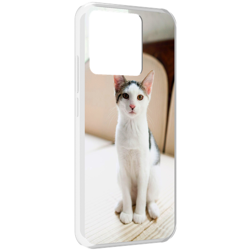 Чехол MyPads порода кошка эгейская для Xiaomi Redmi 10A задняя-панель-накладка-бампер