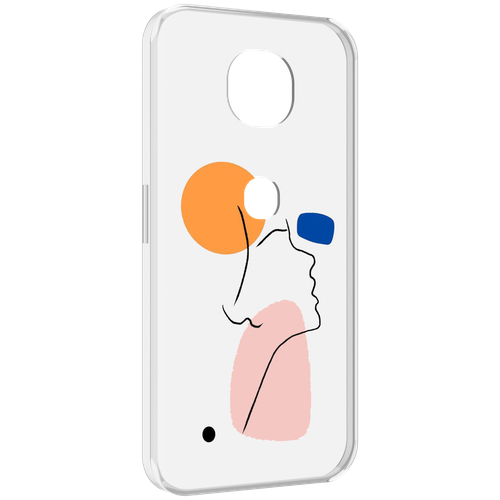 Чехол MyPads абстракция девушки женский для Motorola Moto G5S (XT1799-2) задняя-панель-накладка-бампер
