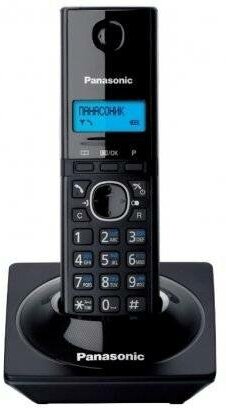 Телефон DECT PANASONIC KX-TG1711RUB black - черный