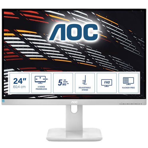 Монитор LCD 23.8'' [16:9] 1920х1080(FHD) IPS, nonGLARE, 250cd/m2, H178°/V178°, 1000:1, 50M:1, 16.7M, 5ms, VGA, DVI, HDMI, DP, USB-Hub, Height adj, Piv