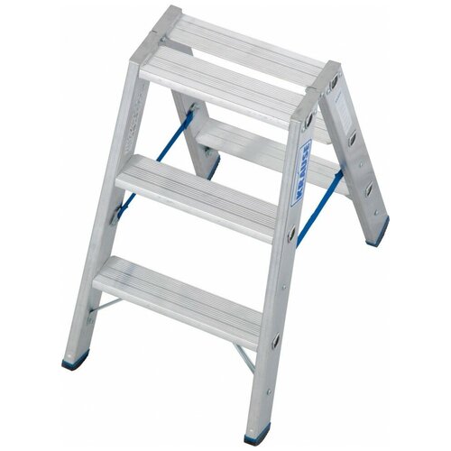 KRAUSE Stabilo Двусторонняя стремянка со ступенями 2Х3 ступ. (арт. 124715)