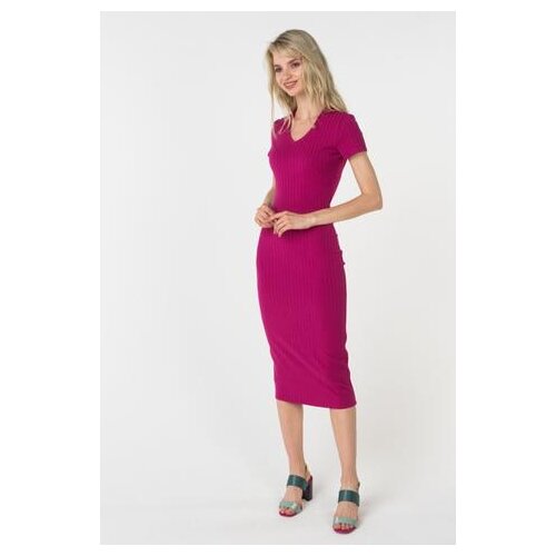 фото Платье-футболка trendy angel tass18d0035d женское цвет фиолетовый однотонный р-р 42-44 s