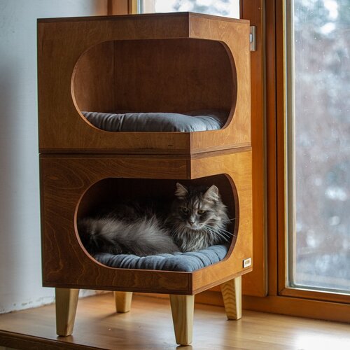 Двухэтажный домик для кошек Иринда