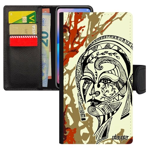 фото Чехол-книжка на мобильный apple iphone xr, "портрет женщины" fleur этнический utaupia