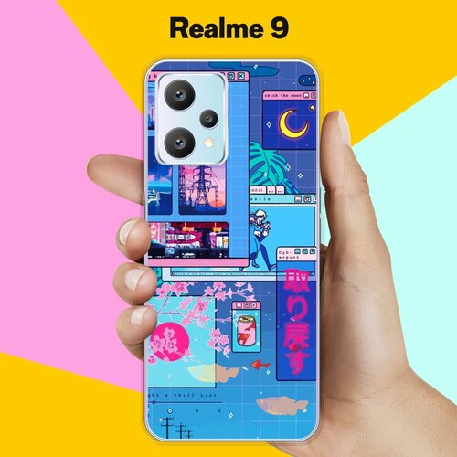 Силиконовый чехол на realme 9 Яркий набор / для Реалми 9 4 Джи силиконовый чехол на realme 9 гирлянда для реалми 9 4 джи