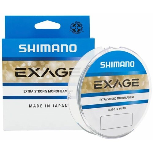 монофильная леска shimano exage d 0 225 мм 150 м 4 4 кг прозрачный 1 шт Монофильная леска для рыбалки Shimano Exage 300m Steel Grey 0.225mm 4.4kg