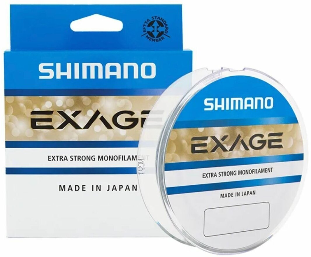 Монофильная леска для рыбалки Shimano Exage 150m Steel Grey 0.225mm 4.4kg