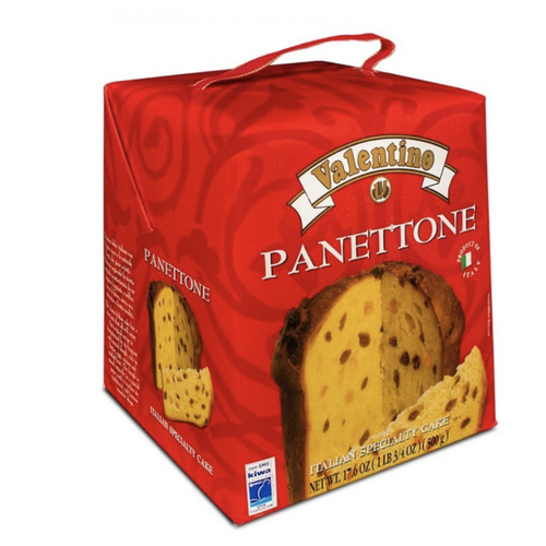 Кекс (Кулич) Panettone VALENTINO с изюмом и цукатами 500г, Италия