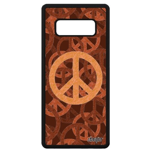 фото Чехол для galaxy note 8, "peace and love" пацифизм символ utaupia
