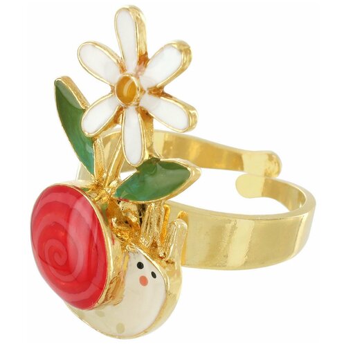 Кольцо TARATATA, эпоксидная смола, красный кольцо estrosia бижутерный сплав хризопраз зеленый золотой