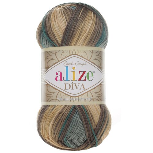 Пряжа Alize Diva Batik (Дива Батик) 3307 100% микрофибра 100г 350м 5шт пряжа дива батик diva batik 100% микрофибра упаковка 5шт alize цвета 3245