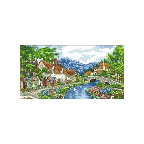 фото Набор альпийский городок счетный крест каролинка кткн 122