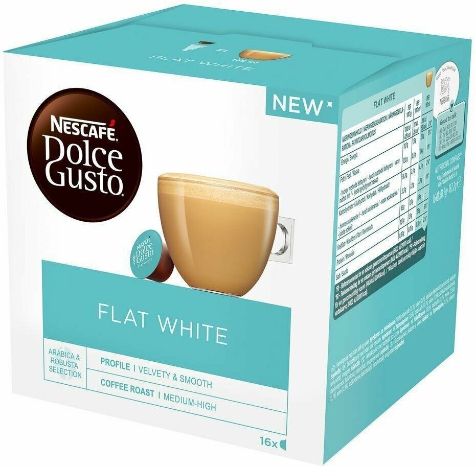 Кофе в капсулах Nescafe Dolce Gusto Flat White, 16 капсул - фотография № 2