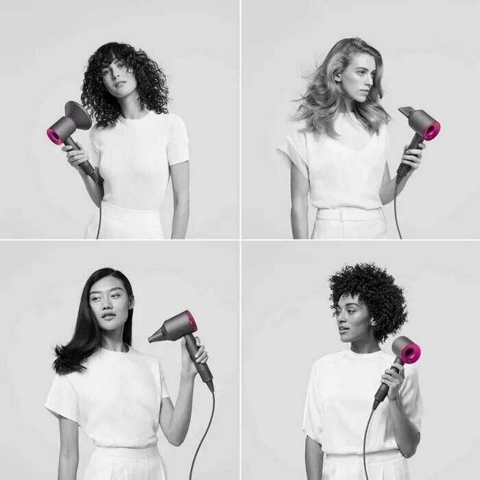 Фен для волос Super Hair Dryer цвет фуксия (фиолетовый) - фотография № 2