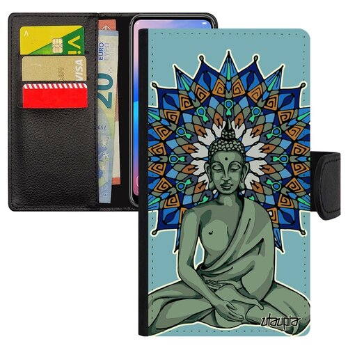 фото Чехол книжка на мобильный samsung galaxy a5 2017, "будда" buddha мандала utaupia