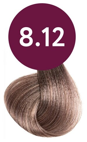 Краска для волос Ollin Professional MEGAPOLIS New безаммиачный масляный краситель 50мл, Цвет 8-12 Светло-русый пепельно-фиолетовый