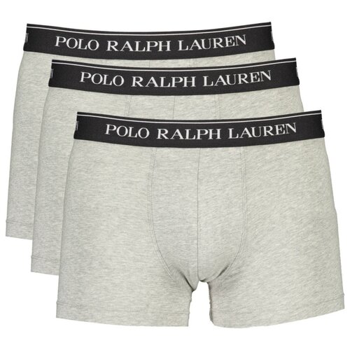 Трусы боксеры Polo Ralph Lauren, средняя посадка, размер L, серый, 3 шт.