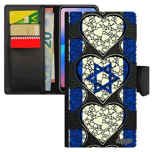 фото Чехол-книжка для телефона galaxy s7 edge, "флаг израиля с сердцем" туризм страна utaupia