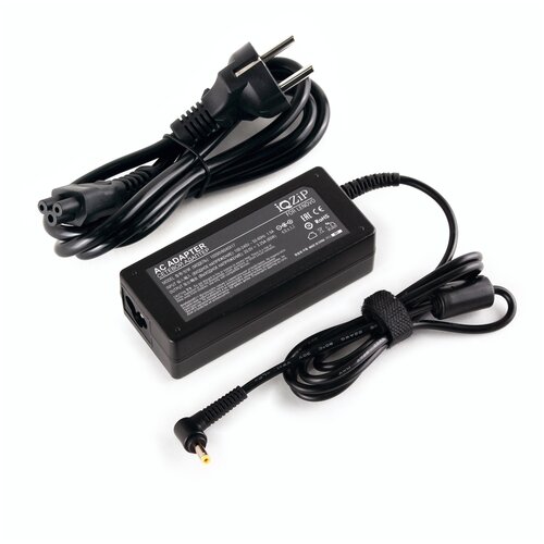 фото Блок питания (зарядка) iqzip для ноутбука lenovo 20v 3.25a (65w) штекер: 4.0x1.7 мм, (с сетевым кабелем), pn: adlx90nct3a