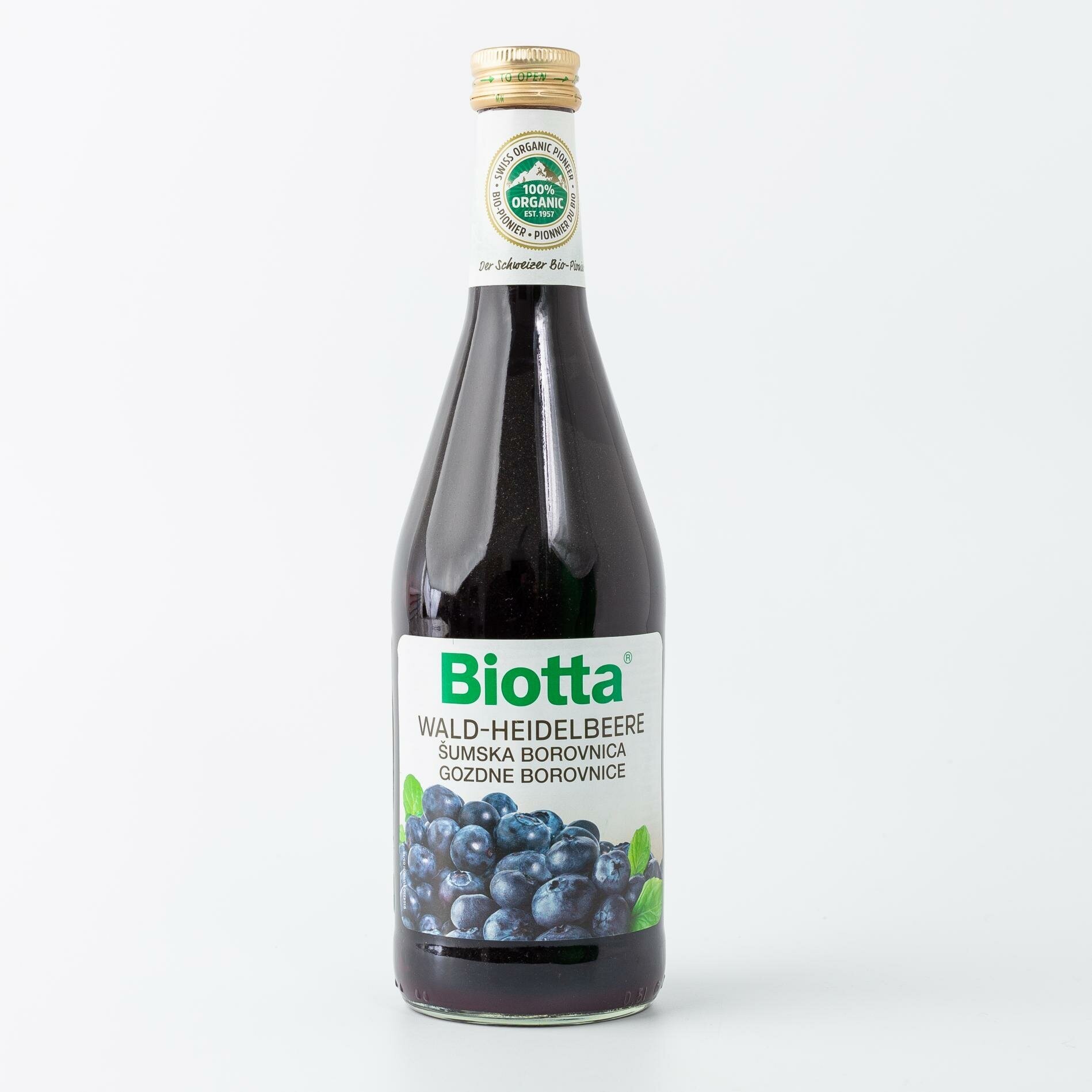 Нектар прямого отжима Biotta Wald-Heidelbeere, BIO сок из черники без сахара натуральный, Швейцария, 0.5 л - фотография № 12