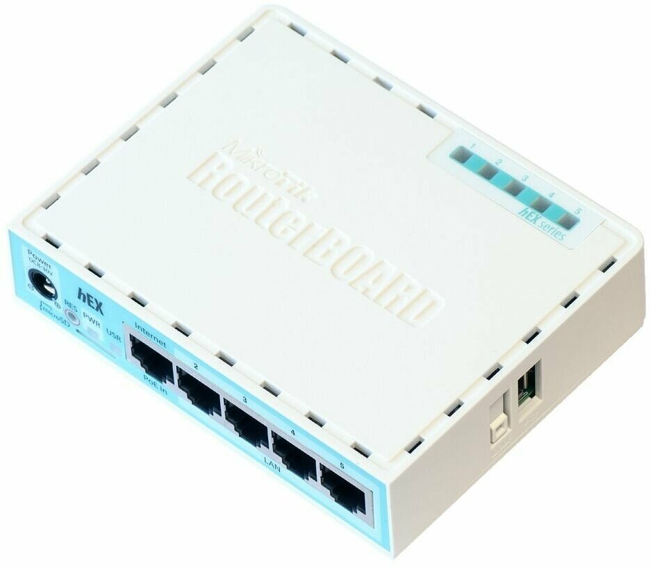 Маршрутизатор MikroTik hEX RB750Gr3