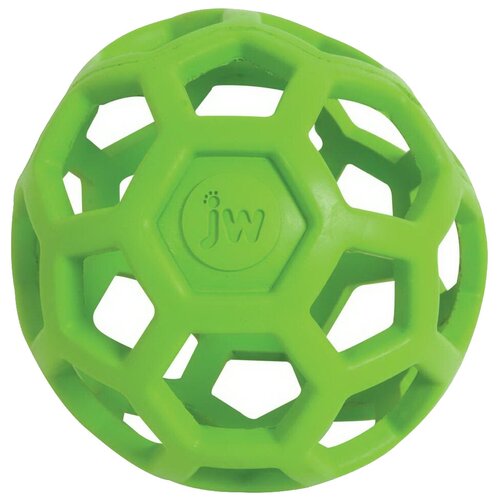 фото Мячик для собак jw сетчатый средний (jw43111) зеленый