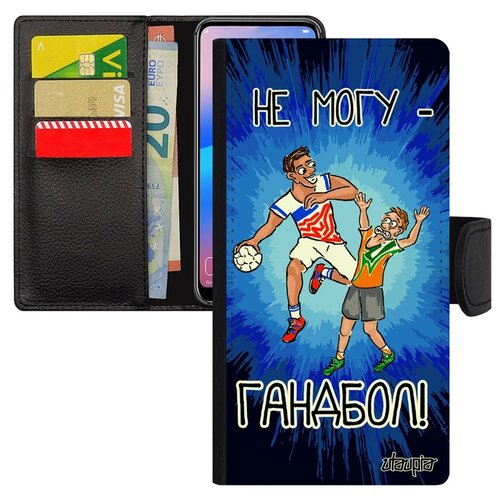 фото Чехол-книжка на смартфон p20 lite, "не могу - у меня гандбол!" спорт юмор utaupia