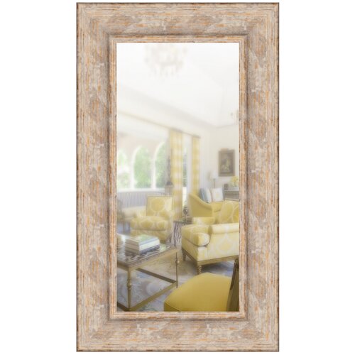 фото Зеркало в широкой раме 40 x 70 см, модель p080032 аурита
