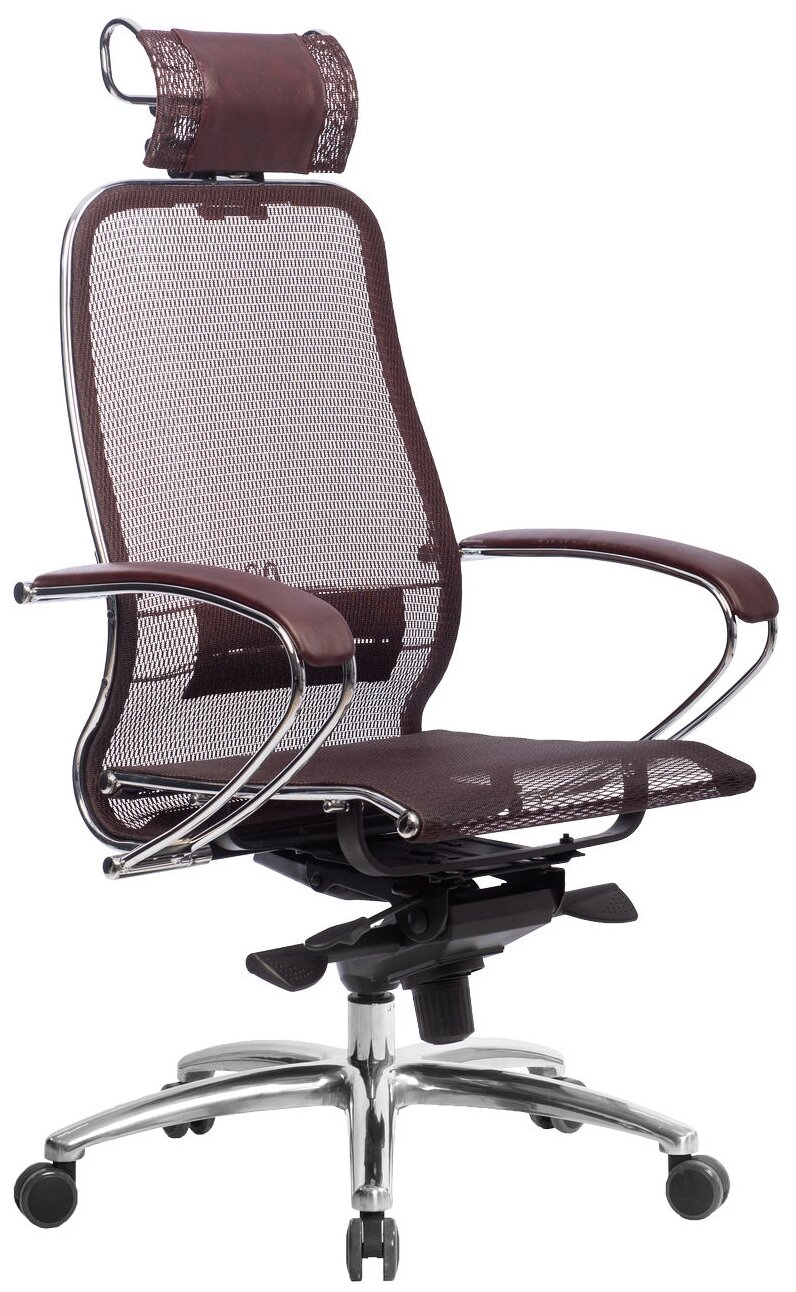 Компьютерное кресло Метта Samurai S-2.04 офисное, обивка: текстиль, цвет: темно-бордовый