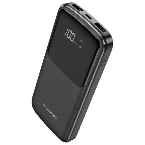 Внешний аккумулятор Borofone BJ17 10000mAh, черный портативный аккумулятор borofone bj16 cube 10000mah белый