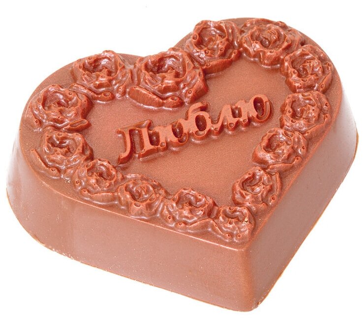 Подарочная шоколадная фигура Frade/Фраде - Люблю (вес 100 гр) (молочный)
