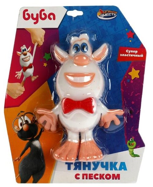 Игрушка-тянучка Играем вместе Буба с песком TG-211019-1-BUBA-SB, белый