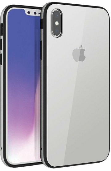 Чехол Uniq Valencia Clear для iPhone XS Max, серебристый