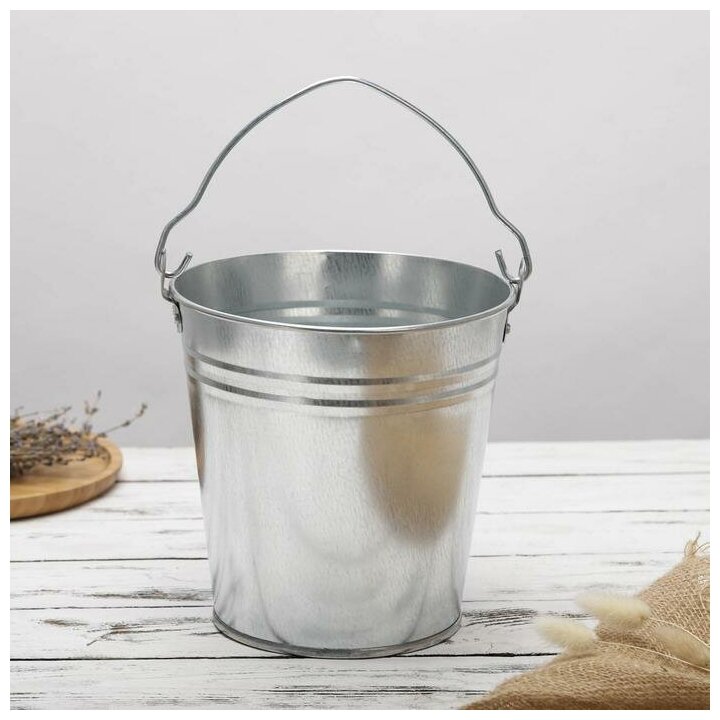 фото Ведро 5 л, оцинкованное