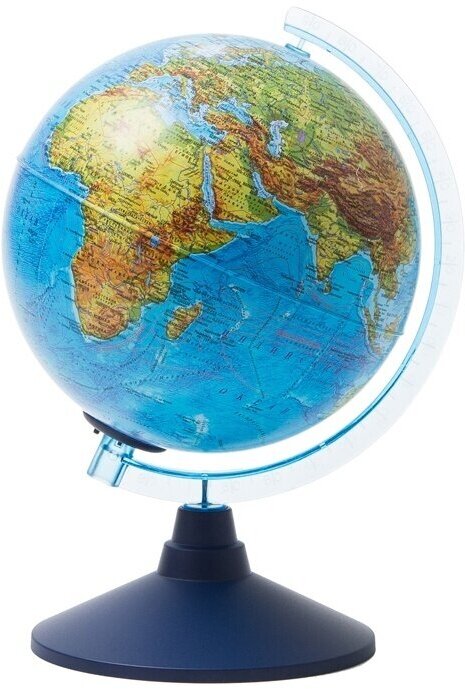 Глобус Globen физико-политический, 21 см, с подсветкой от батареек на круглой подставке Ве012100250