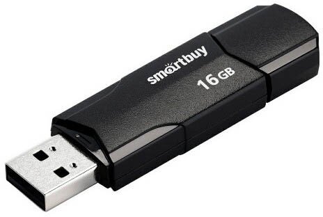USB Flash накопитель SmartBuy 16Gb SmartBuy Clue Black ( ) (SB16GBCLU-K)