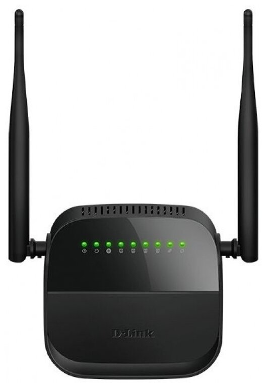 Роутер беспроводной D-Link DSL-2750U (DSL-2750U/R1A) ADSL черный