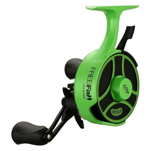 13 FISHING Катушка 13 Fishing Black Betty Freefall Ghost 2.5:1 Gear Ratio NEW Line Window- Right Hand (Green)