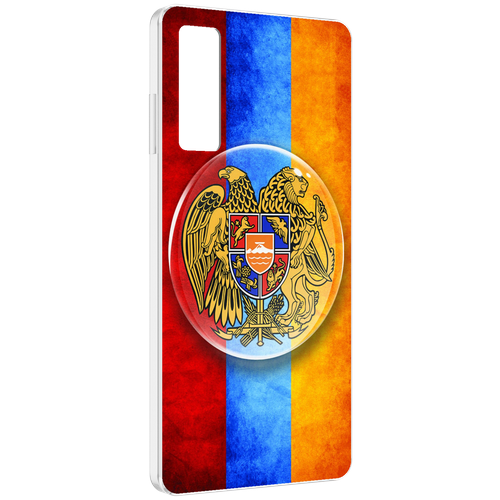 Чехол MyPads герб флаг армении для TCL 20 5G задняя-панель-накладка-бампер