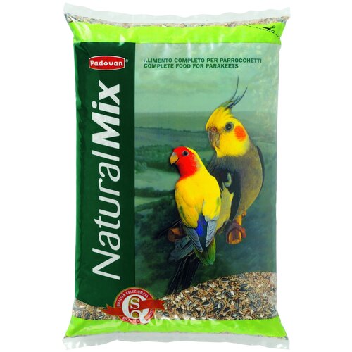 Padovan Naturalmix Parrocchetti / Корм Падован для Средних попугаев Основной 850 г