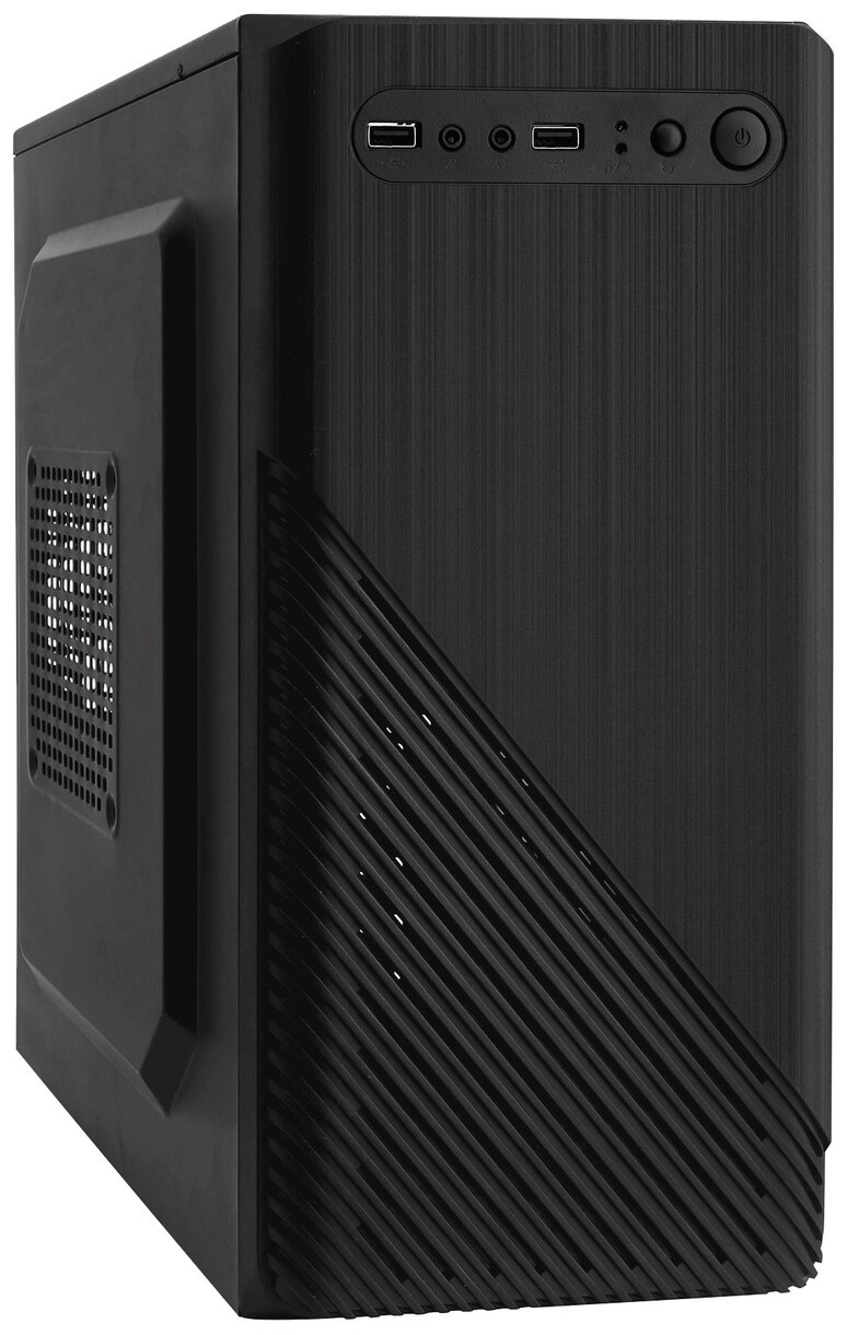 EXEGATE EX277803RUS Корпус Minitower BAA-103 Black, mATX, <без БП>, 2 USB, Audio