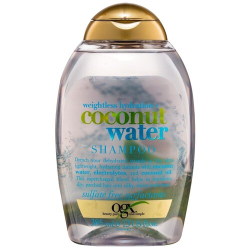 OGX шампунь Weightless Hydration+ Coconut Water невесомое увлажнение, 385 мл