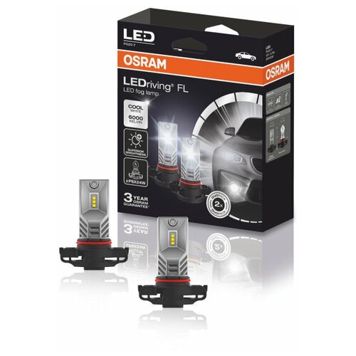 фото Лампа светодиодная osram psx24w 12v-led (pg20-7) 6000k 12w ledriving fog lamp 2 generation (к.уп.2 шт.)