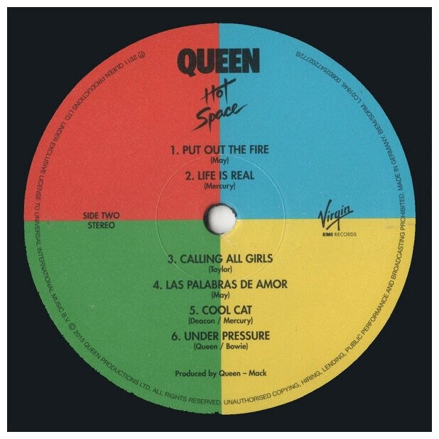 Queen Hot Space Виниловая пластинка Universal Music - фото №5